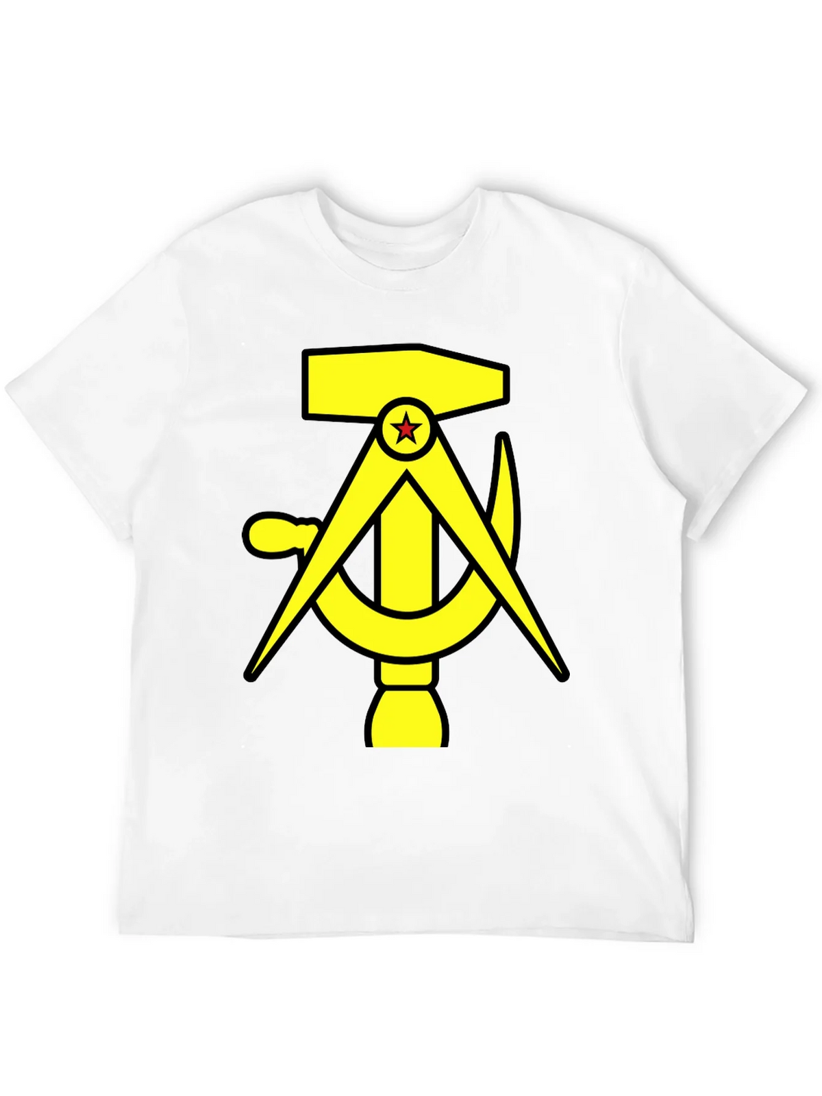 Hammer Compass and Sickle Black T-Shirt product image 11