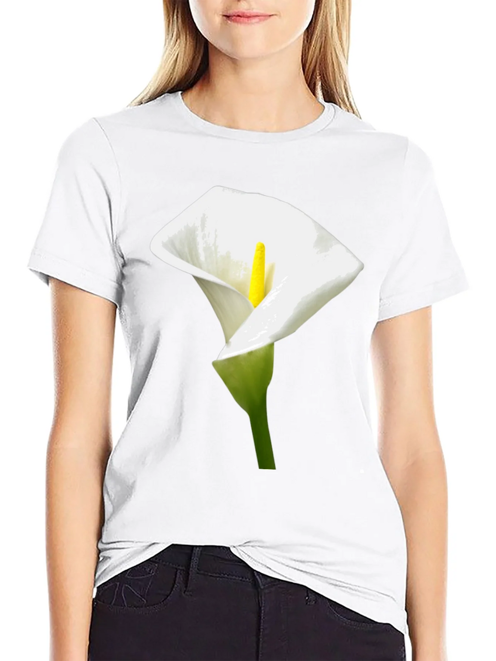 Calla Lily Graphic Tee - Elegant Floral Design product image 8