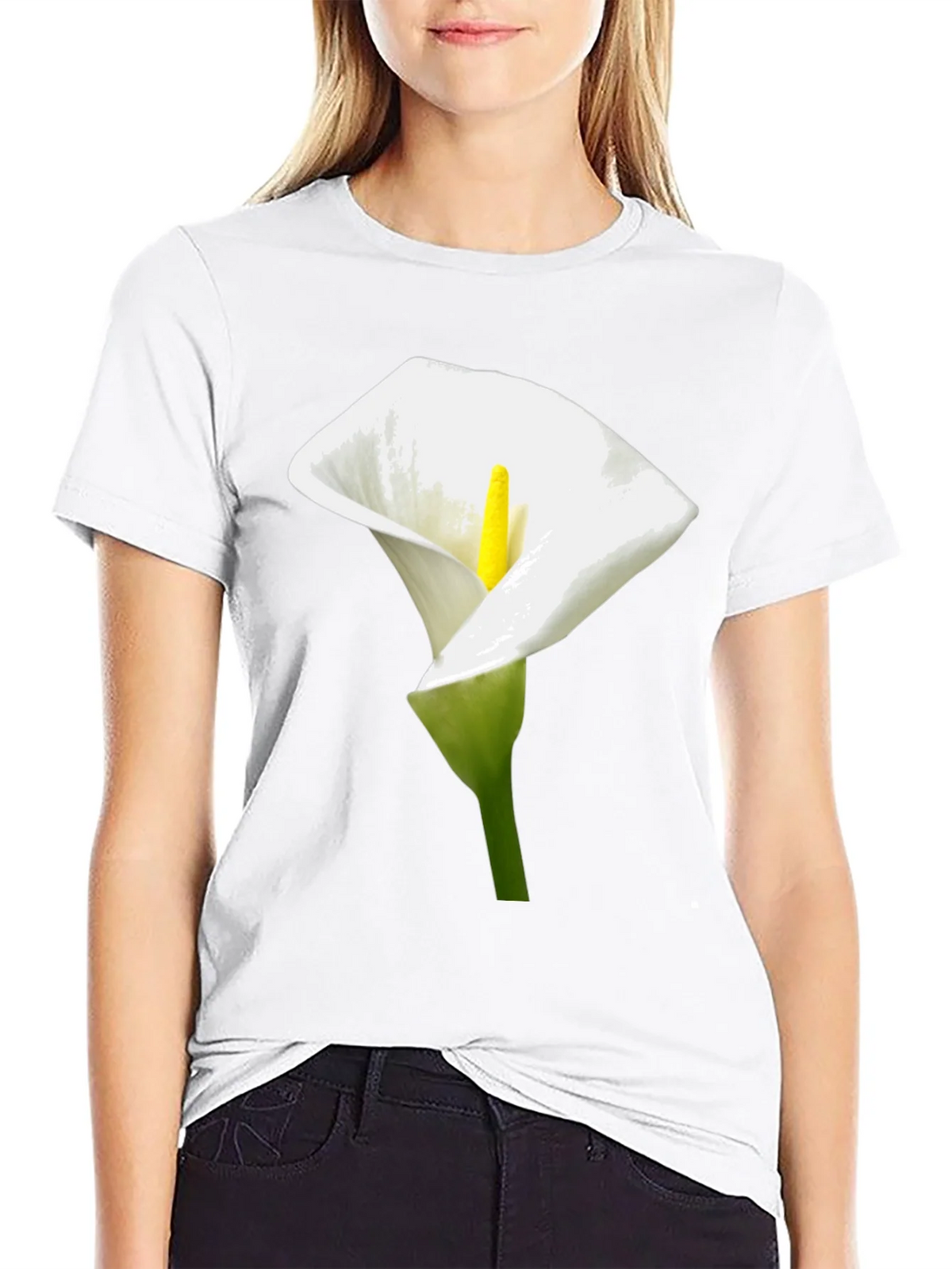 Calla Lily Graphic Tee - Elegant Floral Design product image 8
