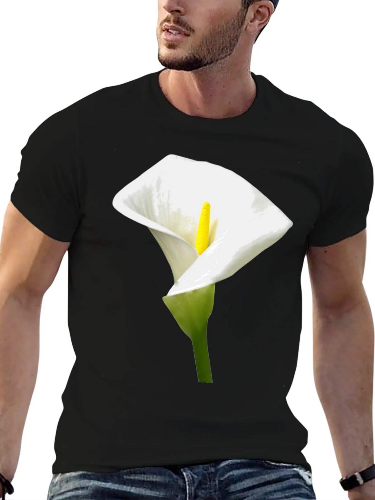 Calla Lily Graphic Tee - Elegant Floral Design product image 6