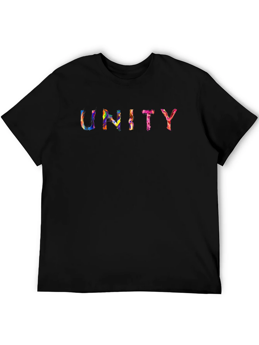 Unity Rainbow Graphic Black T-Shirt product image 5