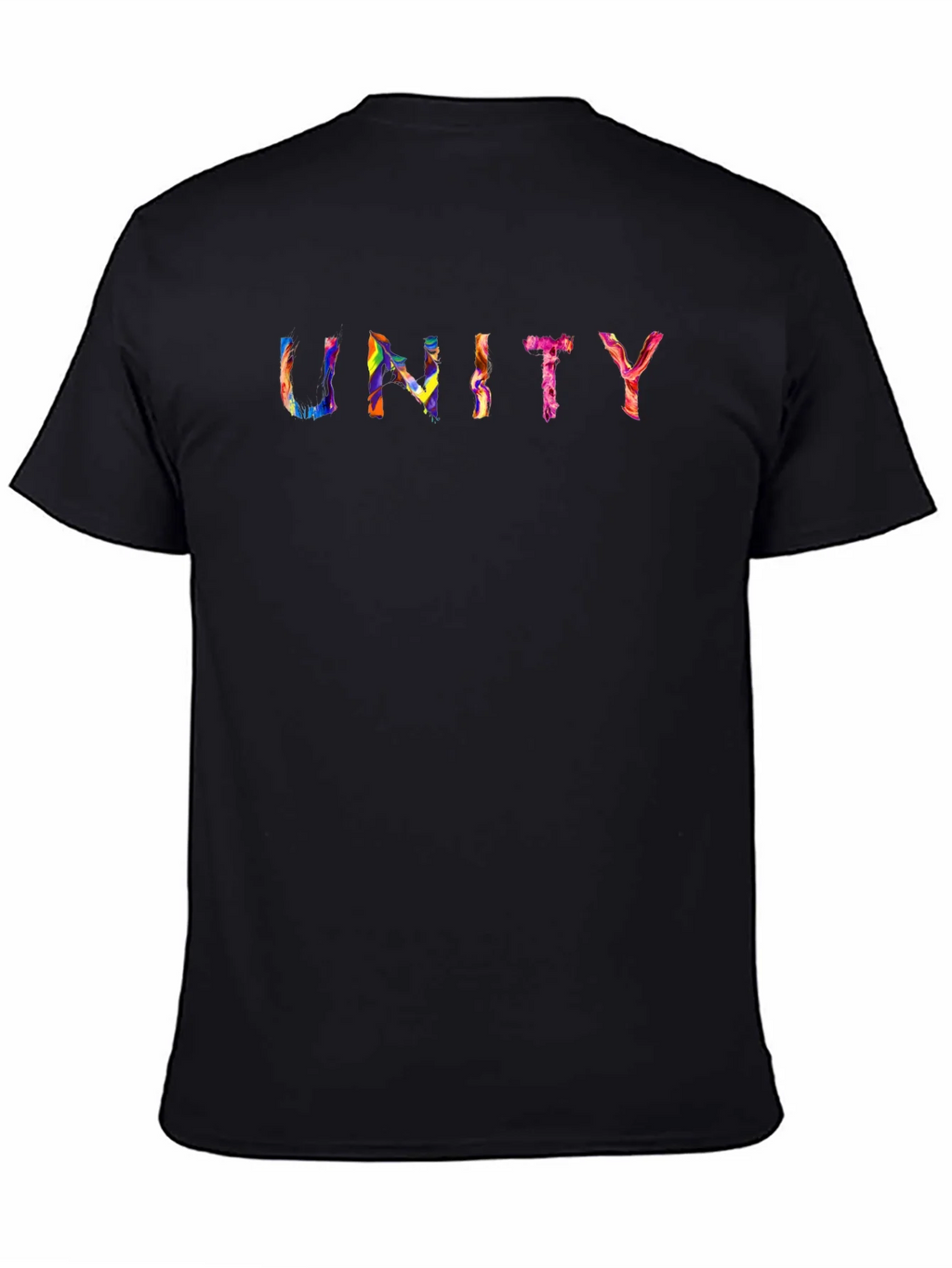 Unity Rainbow Graphic Black T-Shirt product image 4
