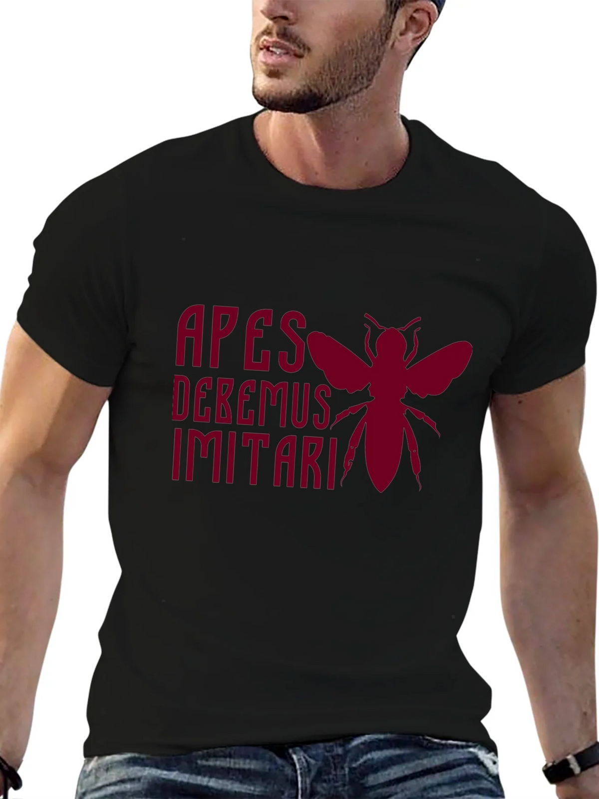 Apes Debemus Imitari Bee Graphic T-Shirt product image 6