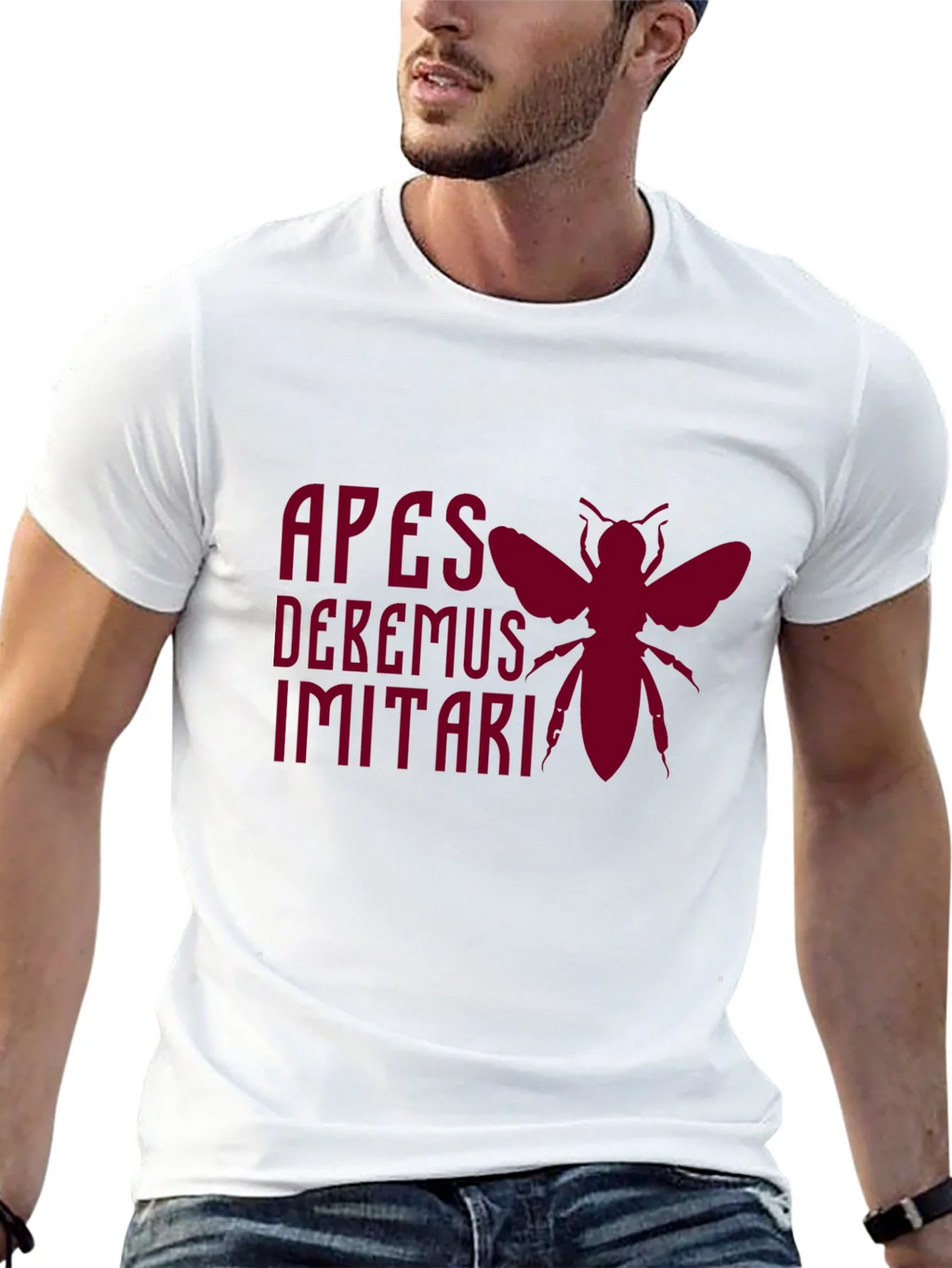 Apes Debemus Imitari Bee Graphic T-Shirt product image 12