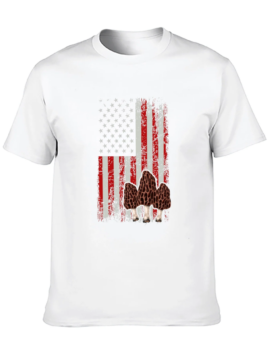 American Flag Morel Mushroom Graphic T-Shirt product image 9