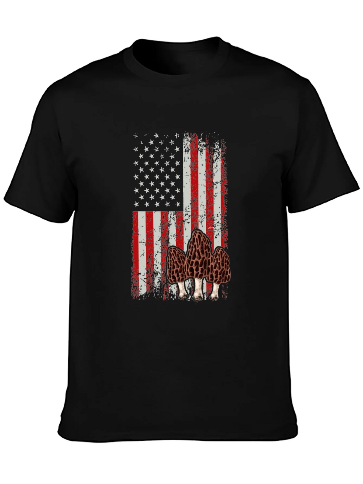 American Flag Morel Mushroom Graphic T-Shirt product image 3