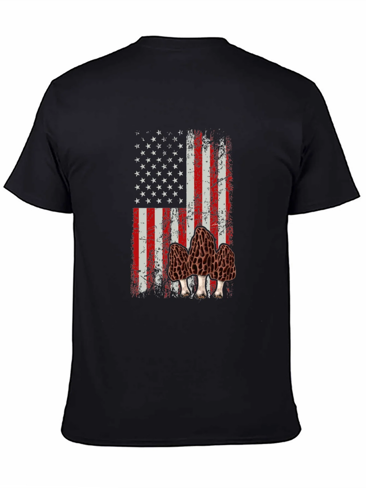 American Flag Morel Mushroom Graphic T-Shirt product image 4
