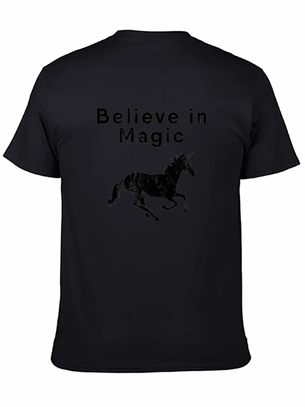 Believe in Magic Unicorn Graphic Tee - Black product image 4