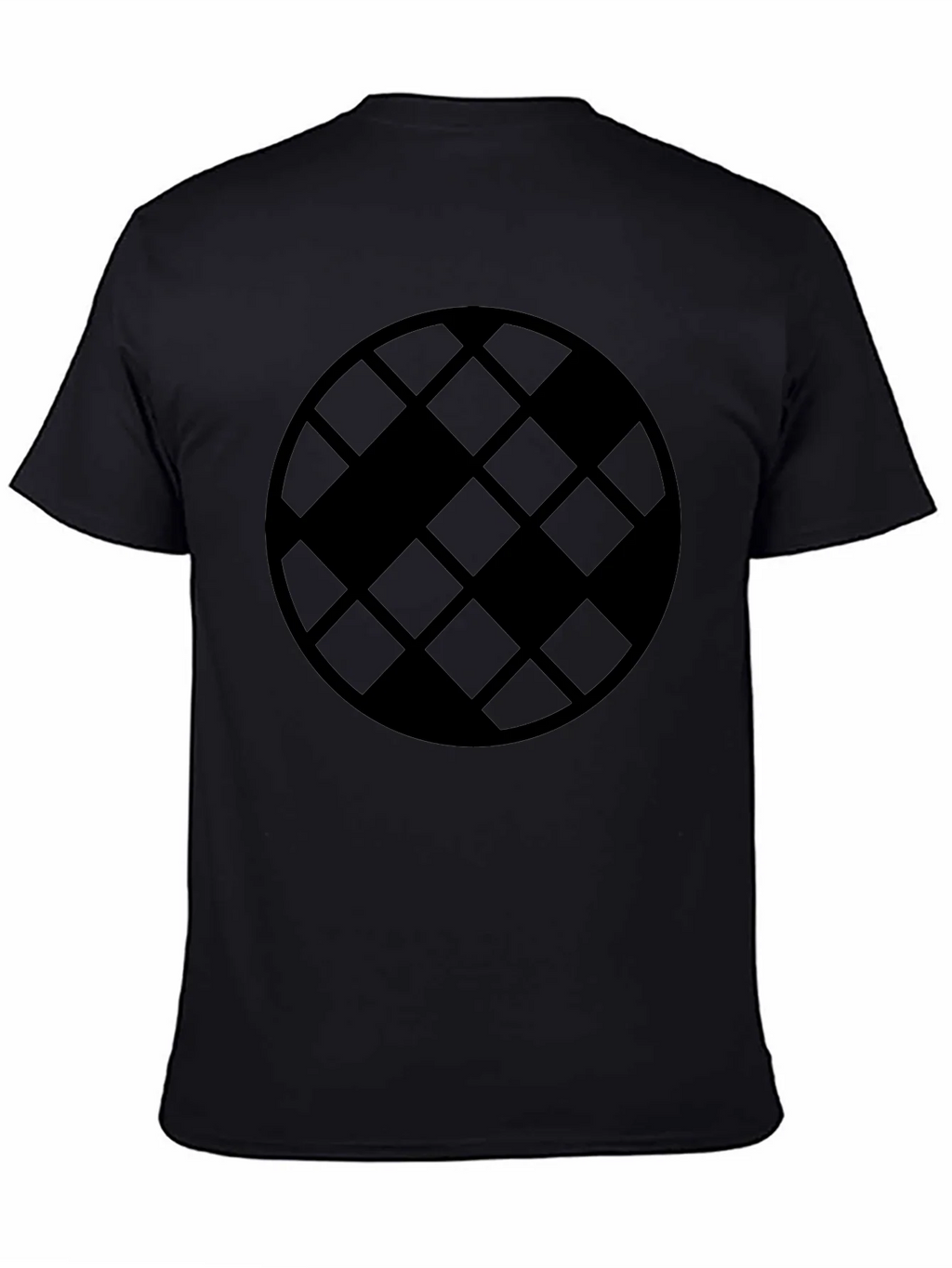Geometric Patterned Black T-Shirt product image 4