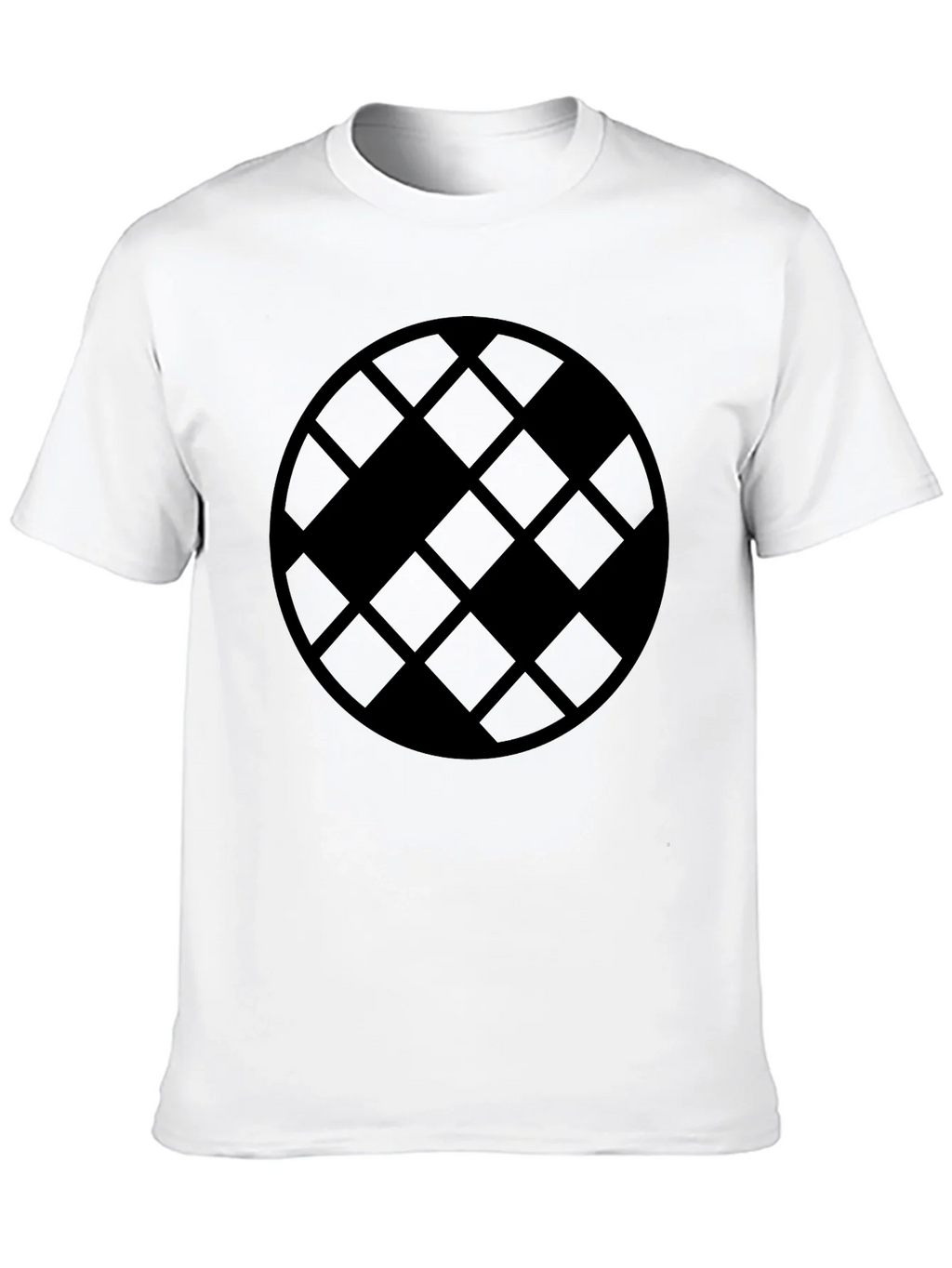 Geometric Patterned Black T-Shirt product image 9