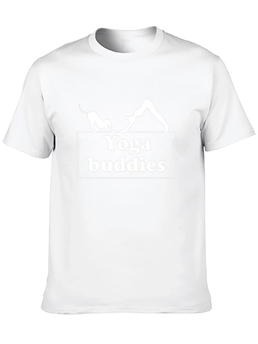 Yoga Buddies Graphic Tee - Black Cotton T-Shirt product image 9