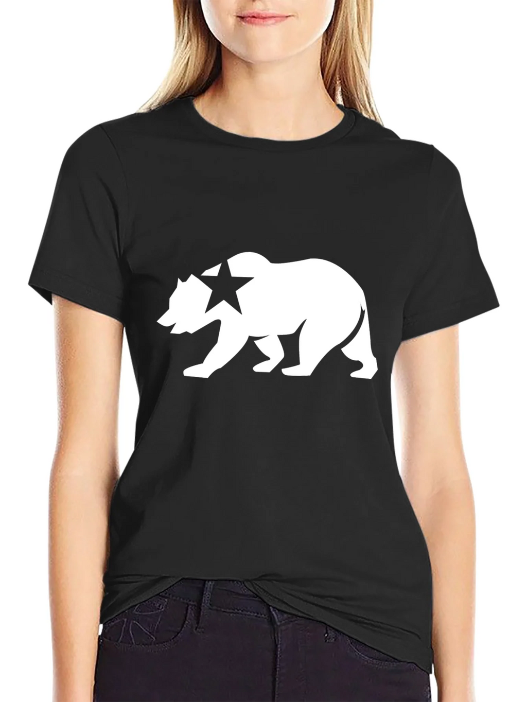 California Bear Graphic T-Shirt - Classic Black Tee product image 2