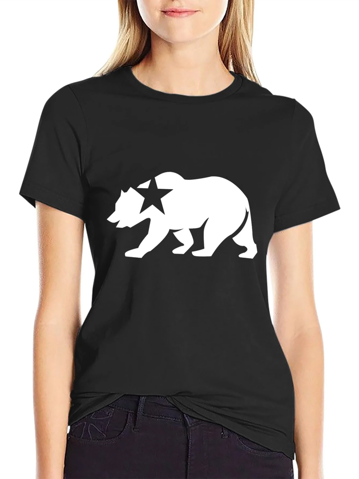 California Bear Graphic T-Shirt - Classic Black Tee product image 2