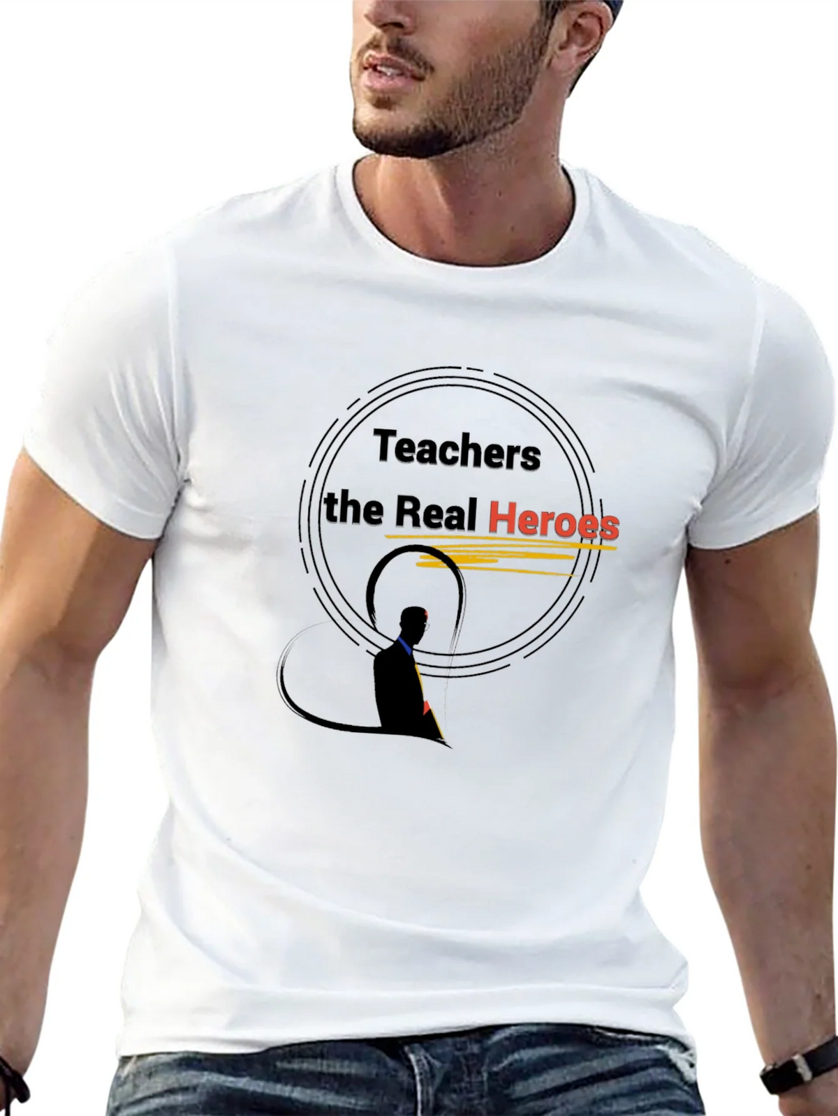 Teachers the Real Heroes Graphic Tee product image 12