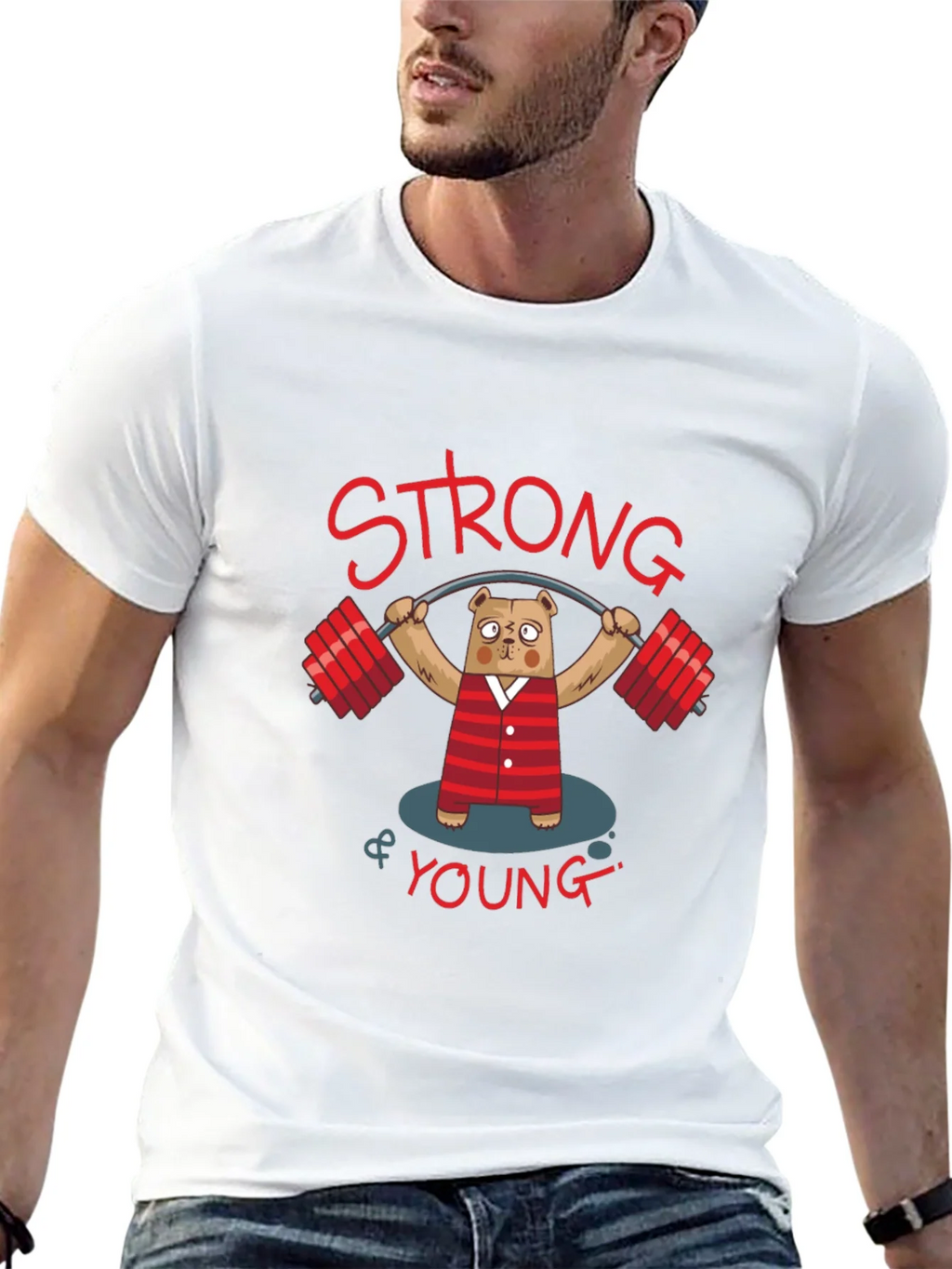 Strong & Young Bear T-Shirt product image 12