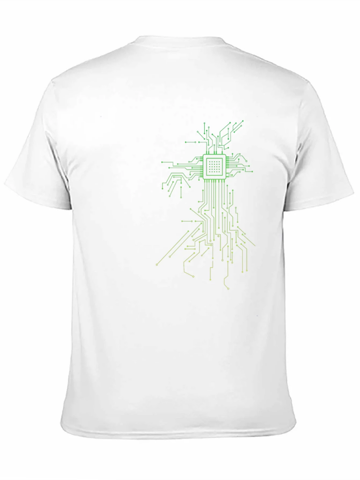 Tech Tree Black T-Shirt - Modern Circuit Board Design product image 10