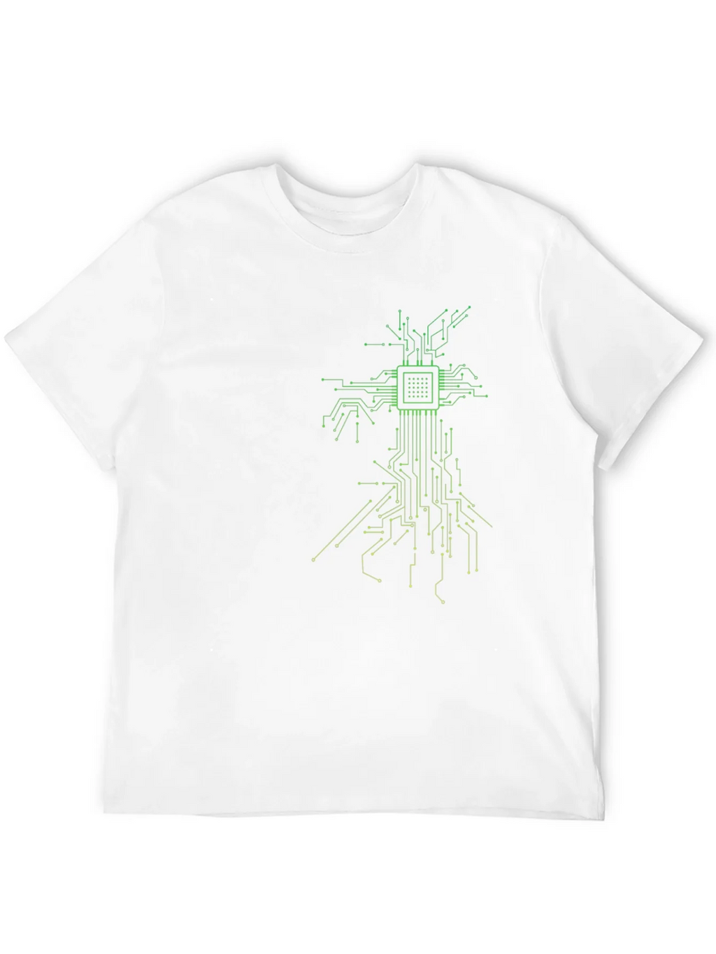 Tech Tree Black T-Shirt - Modern Circuit Board Design product image 11