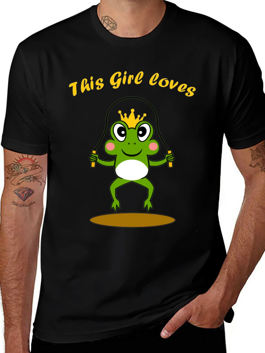Girl Loves Frog Jumping Rope T-Shirt product image 1