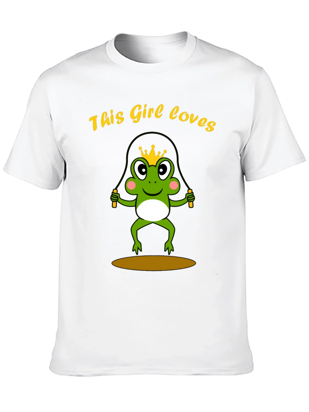 Girl Loves Frog Jumping Rope T-Shirt product image 9