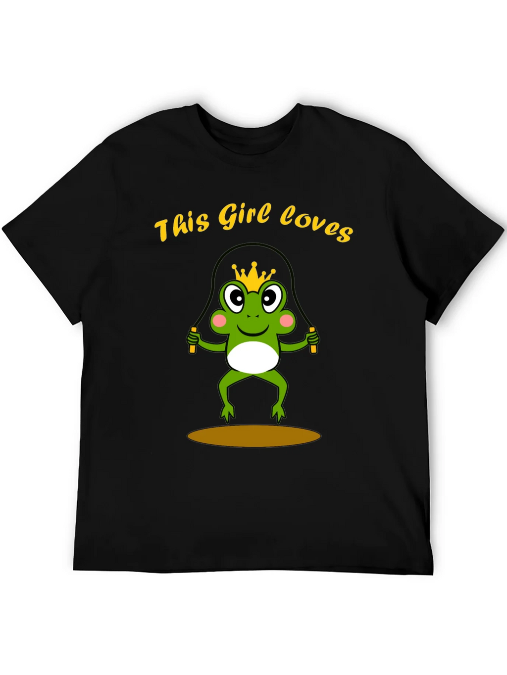 Girl Loves Frog Jumping Rope T-Shirt product image 5