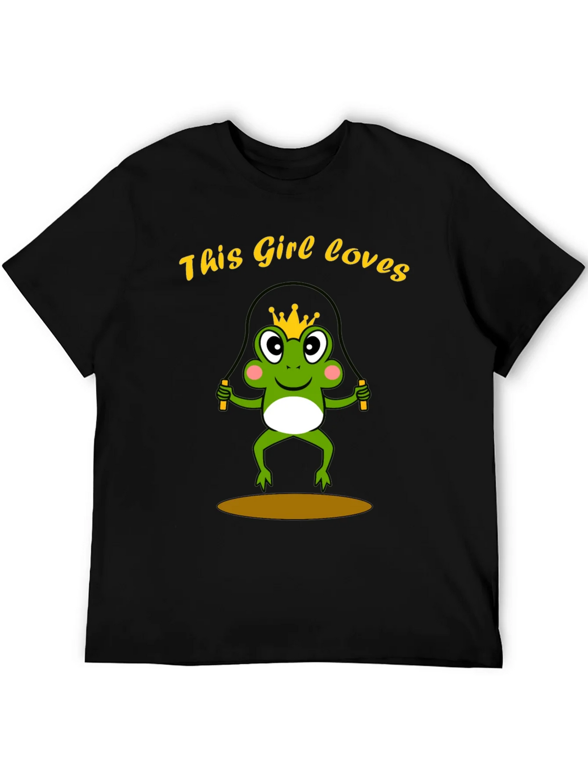 Girl Loves Frog Jumping Rope T-Shirt product image 5