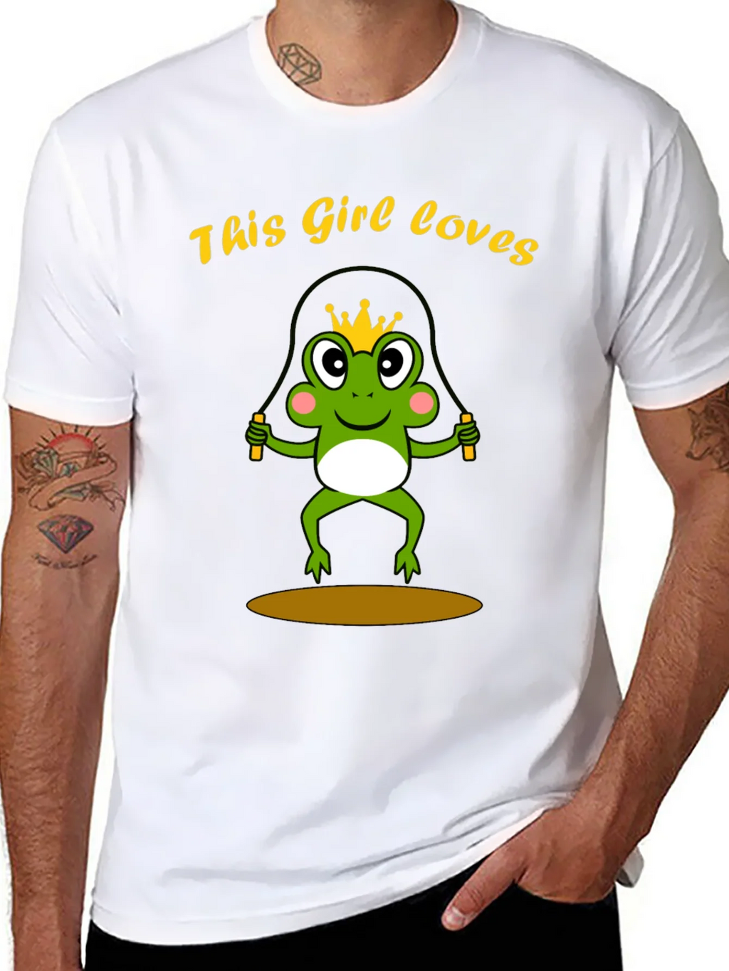 Girl Loves Frog Jumping Rope T-Shirt product image 7