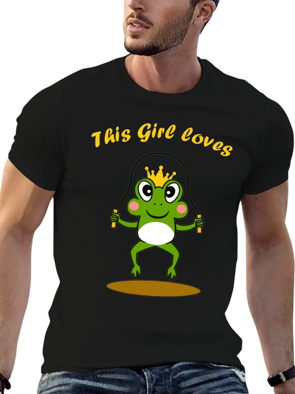 Girl Loves Frog Jumping Rope T-Shirt product image 6