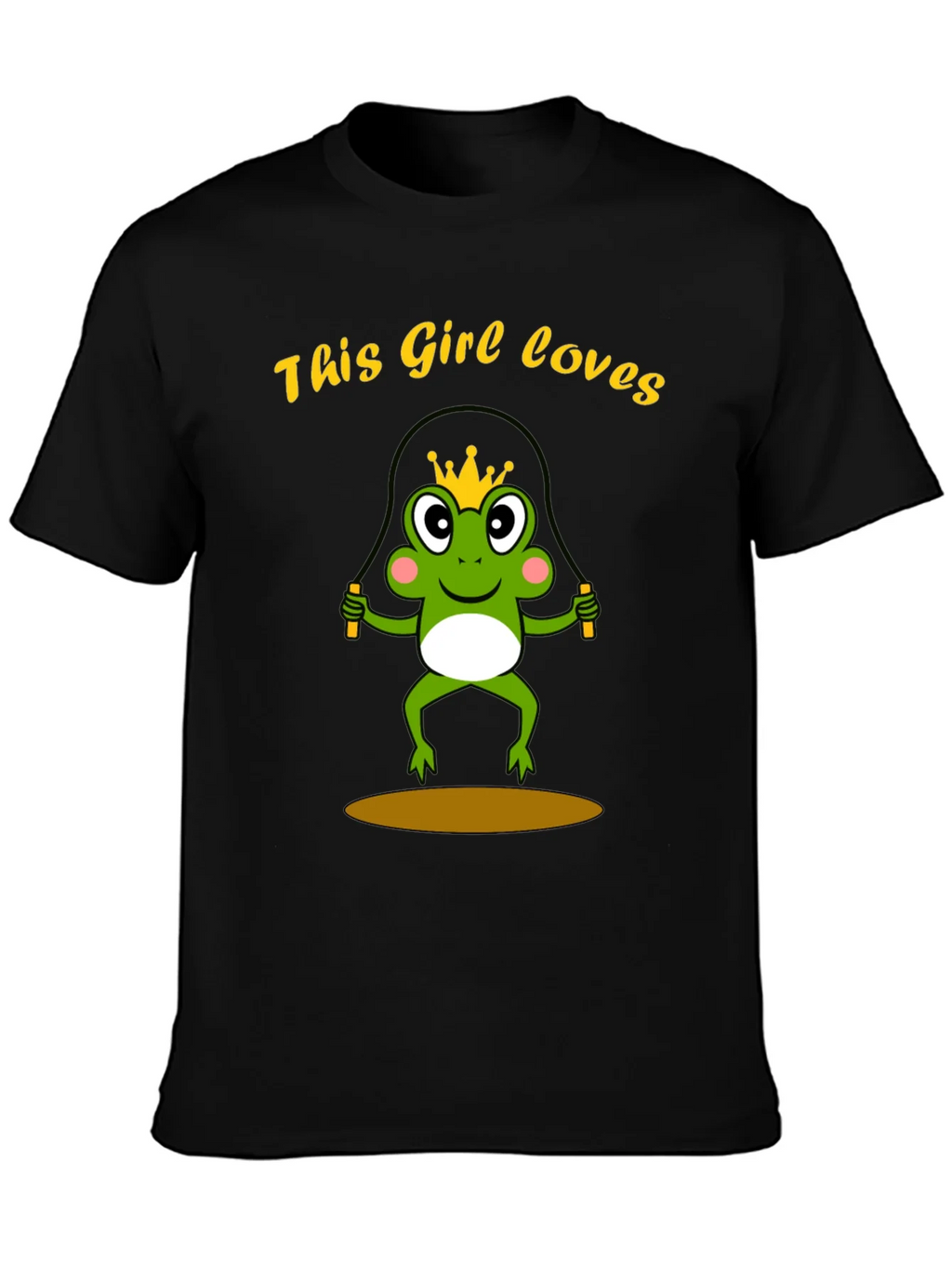 Girl Loves Frog Jumping Rope T-Shirt product image 3