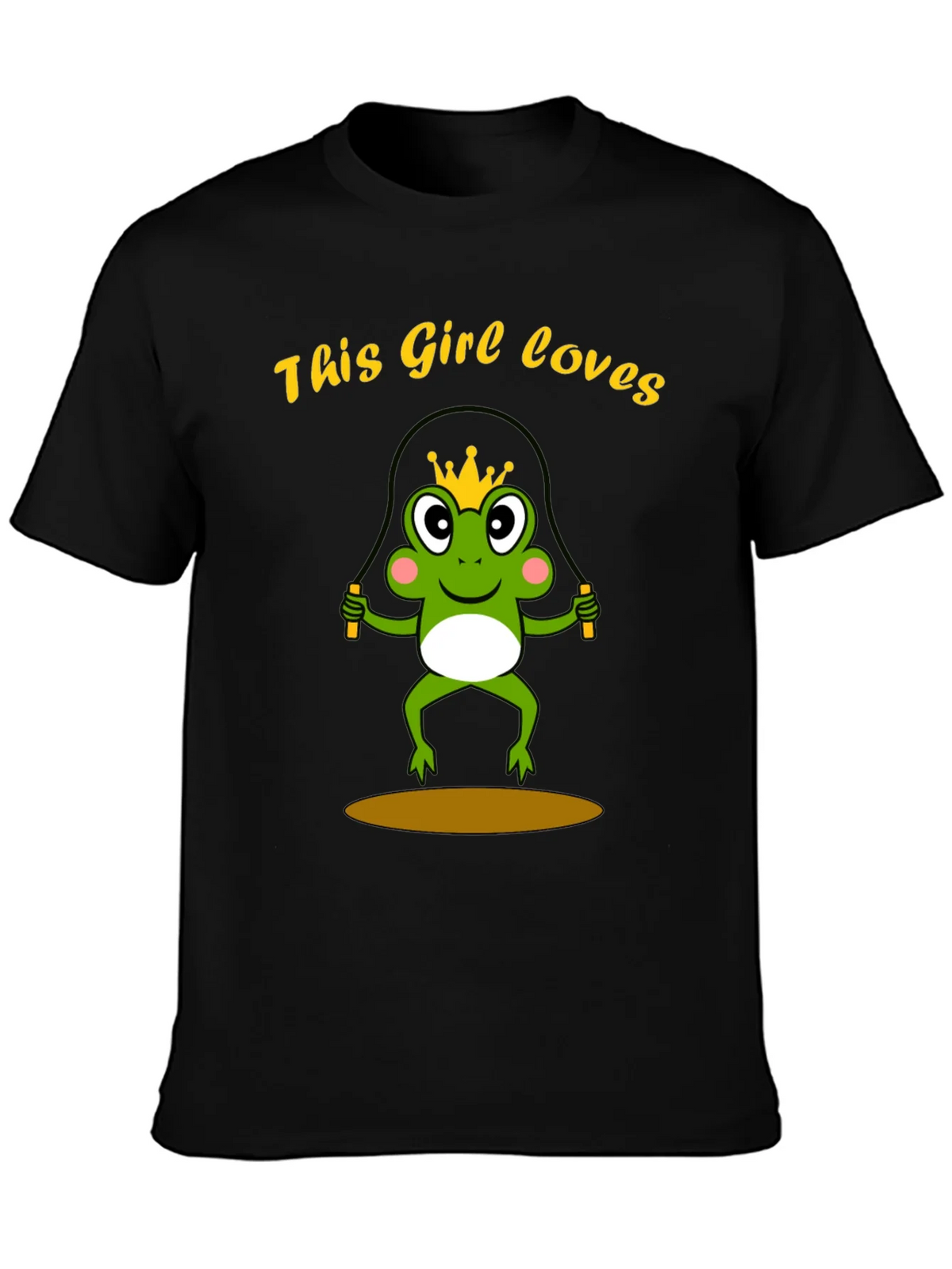 Girl Loves Frog Jumping Rope T-Shirt product image 3