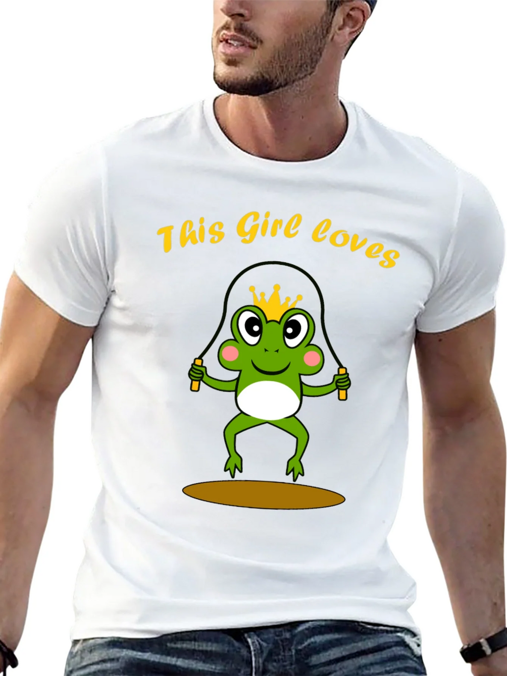 Girl Loves Frog Jumping Rope T-Shirt product image 12
