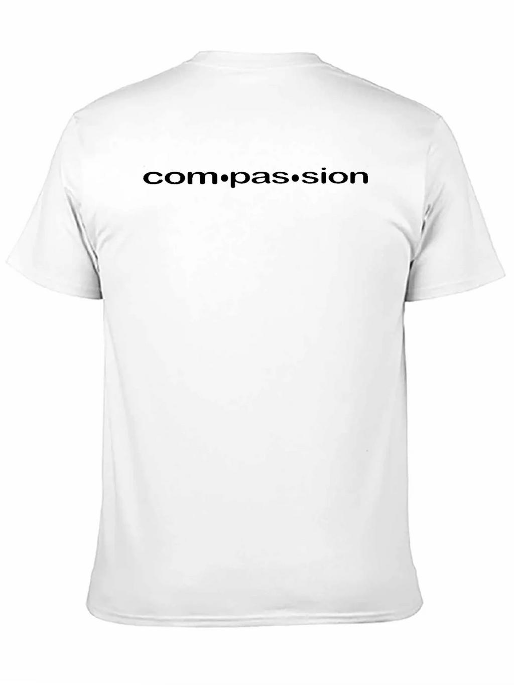 Compassion Black Crew Neck T-Shirt product image 10