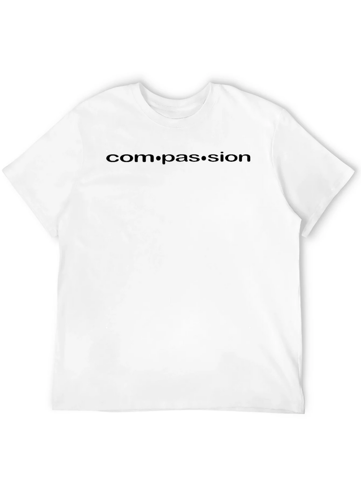 Compassion Black Crew Neck T-Shirt product image 11