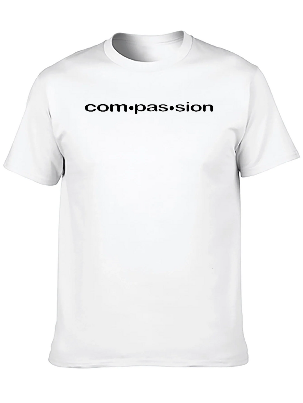Compassion Black Crew Neck T-Shirt product image 9