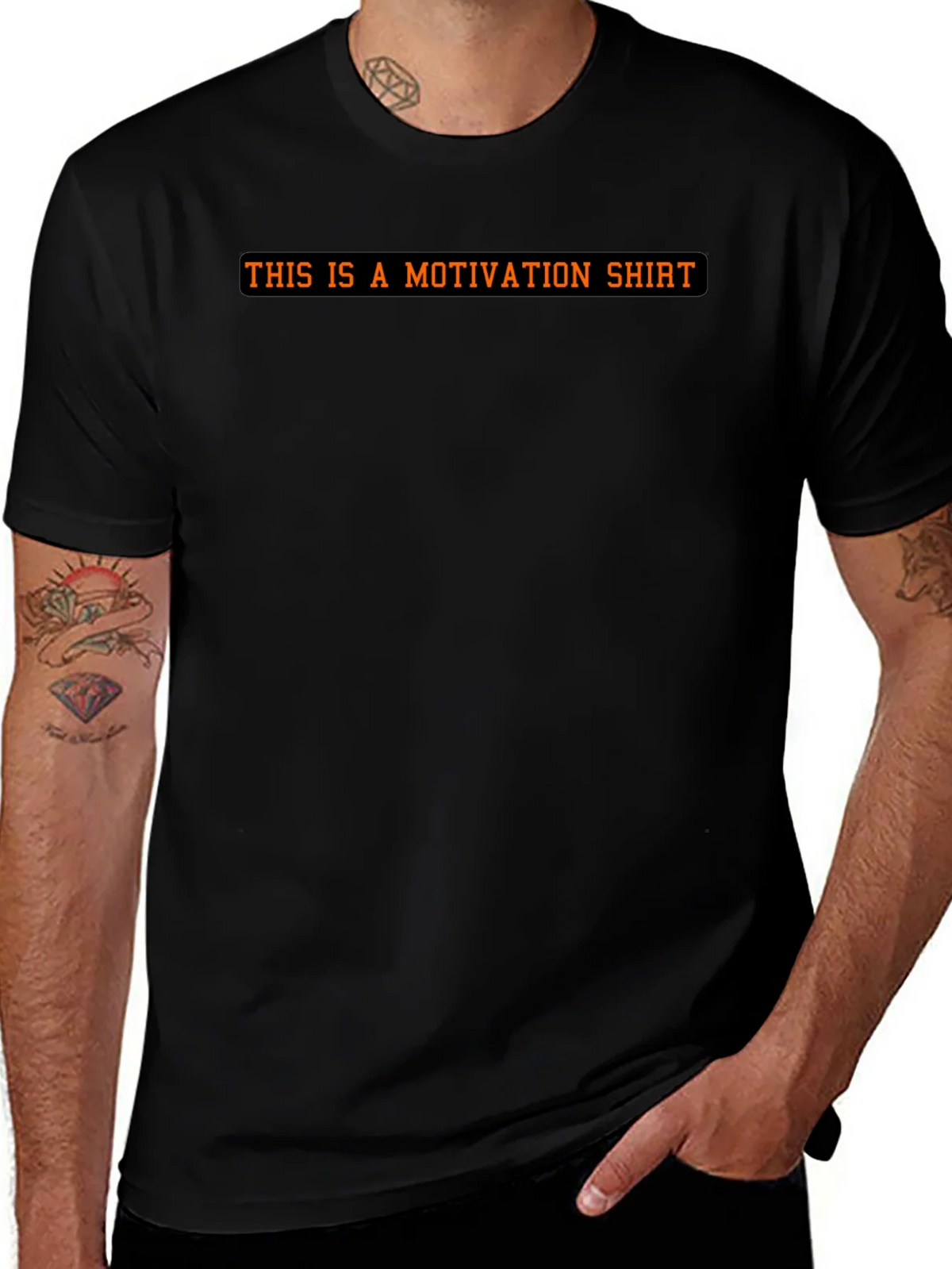 Motivational Statement Black T-Shirt product image 1