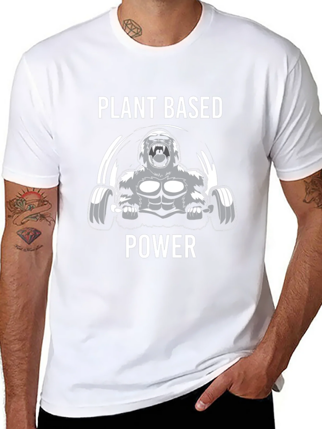 Plant Based Power T-Shirt - Vegan Gorilla Gym product image 7