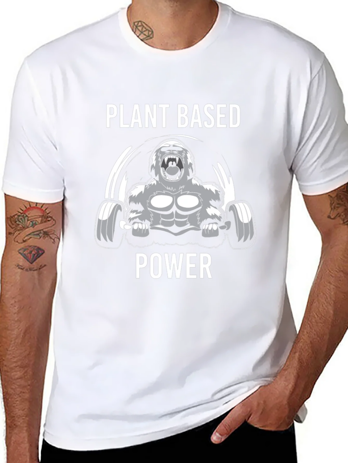 Plant Based Power T-Shirt - Vegan Gorilla Gym product image 7