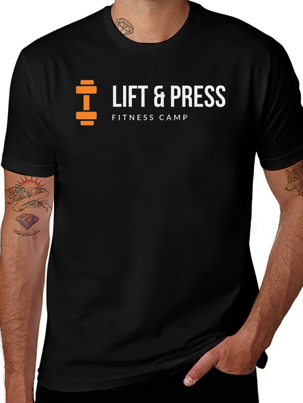 Lift & Press Fitness Camp Black T-Shirt product image 1