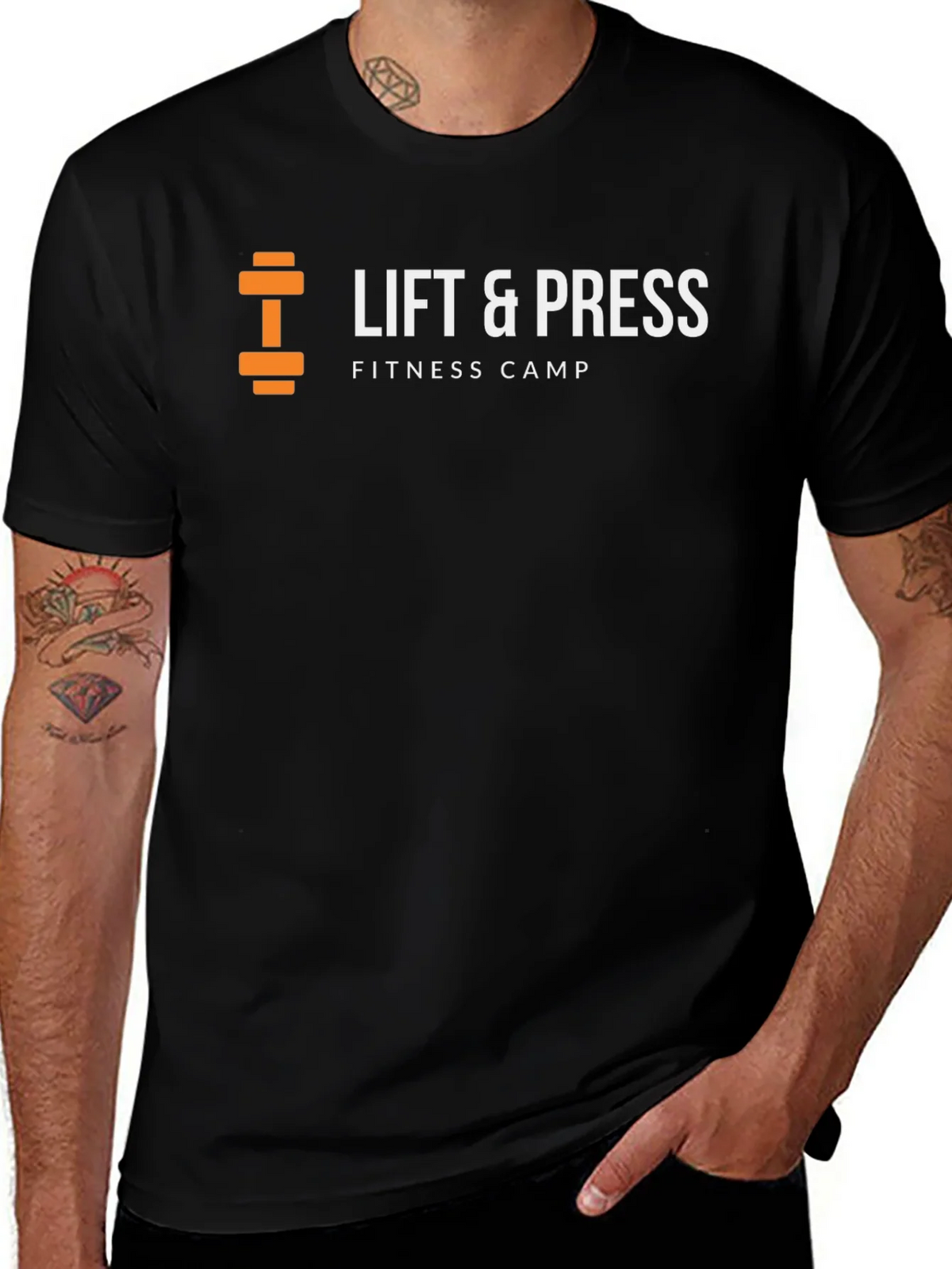 Lift & Press Fitness Camp Black T-Shirt product image 1