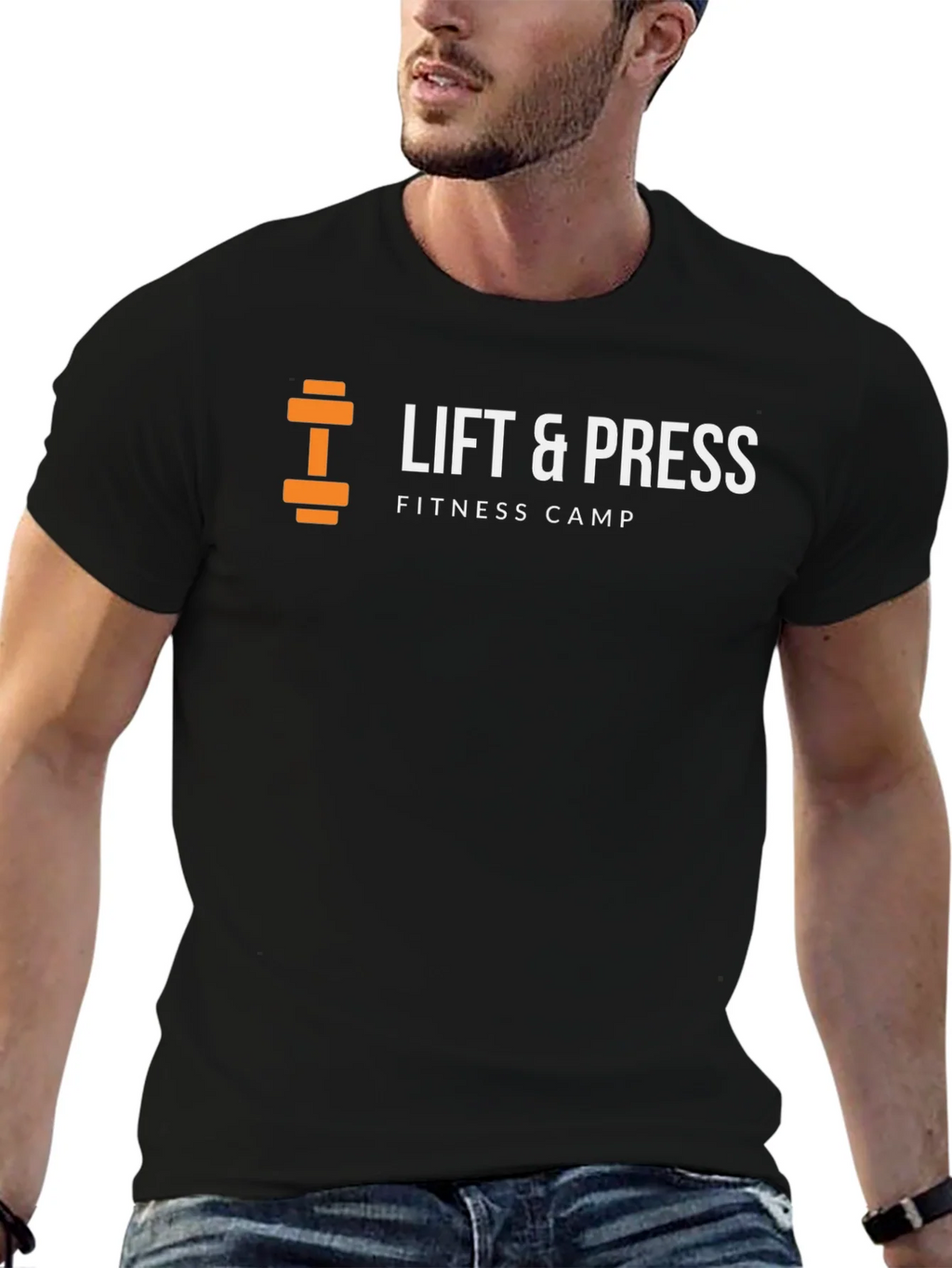Lift & Press Fitness Camp Black T-Shirt product image 6