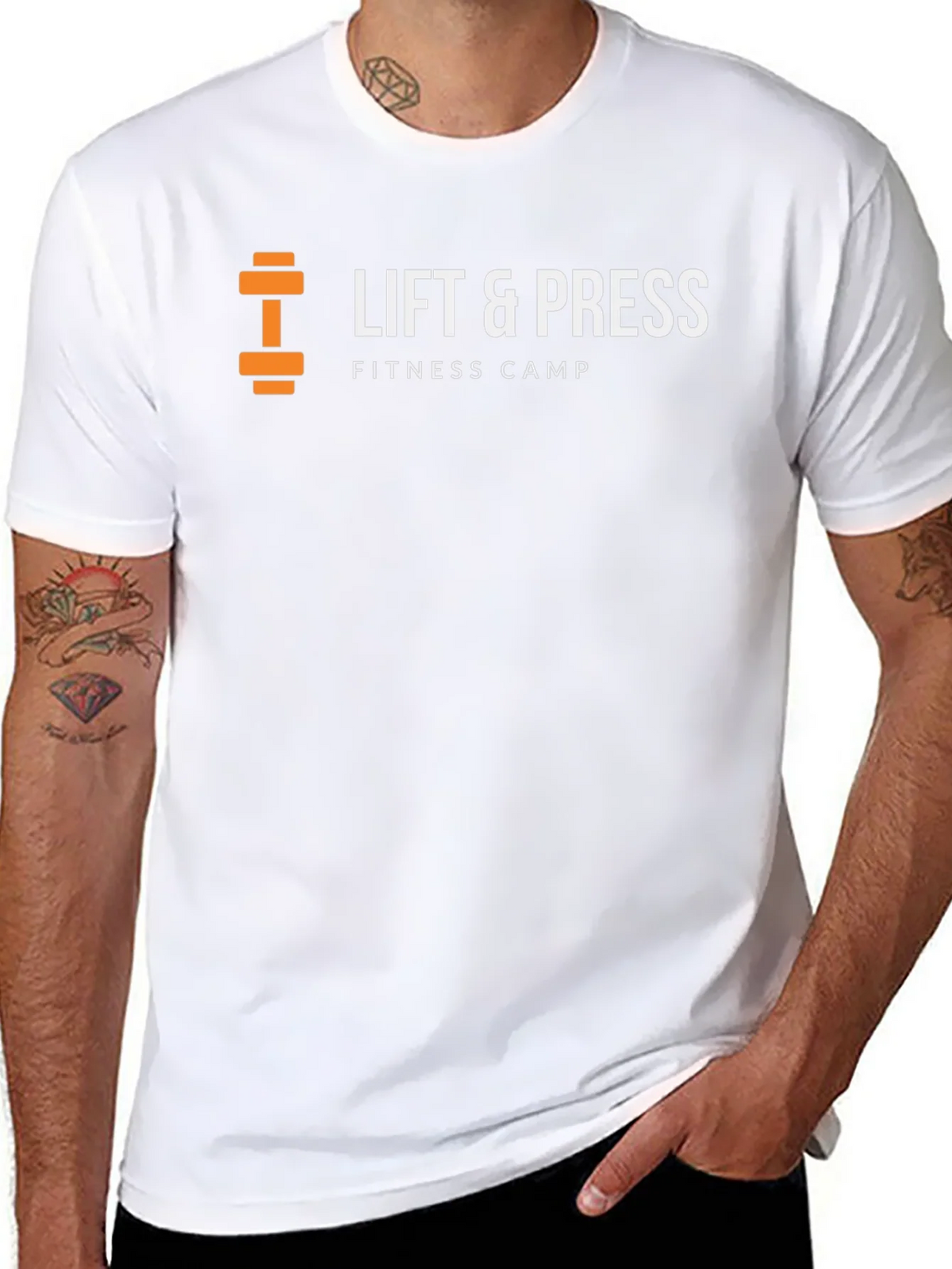 Lift & Press Fitness Camp Black T-Shirt product image 7