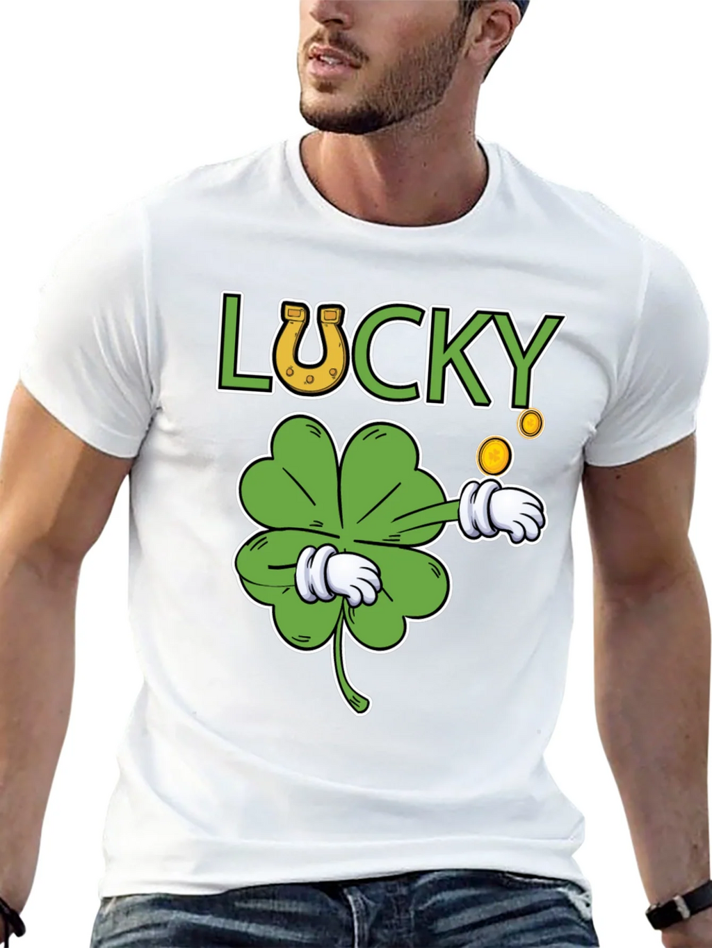 Lucky Clover Graphic T-Shirt - St. Patricks Day Tee product image 12