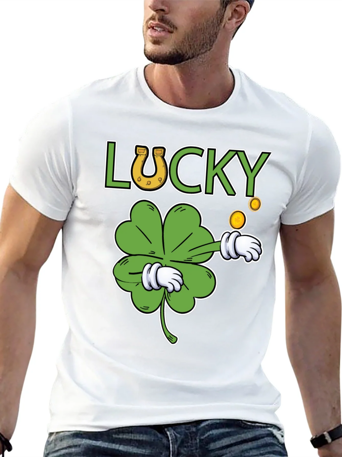 Lucky Clover Graphic T-Shirt - St. Patricks Day Tee product image 12