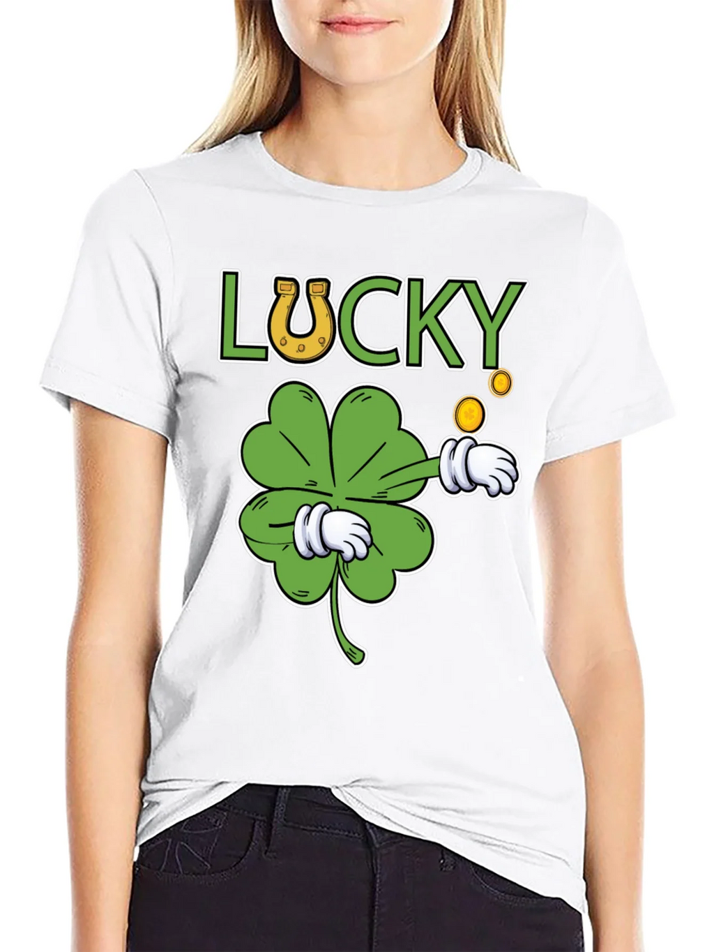 Lucky Clover Graphic T-Shirt - St. Patricks Day Tee product image 8