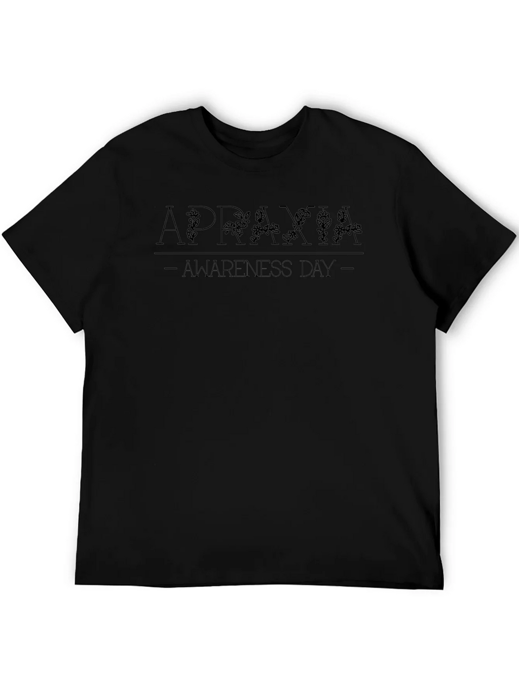 Apraxia Awareness Day Black T-Shirt product image 5
