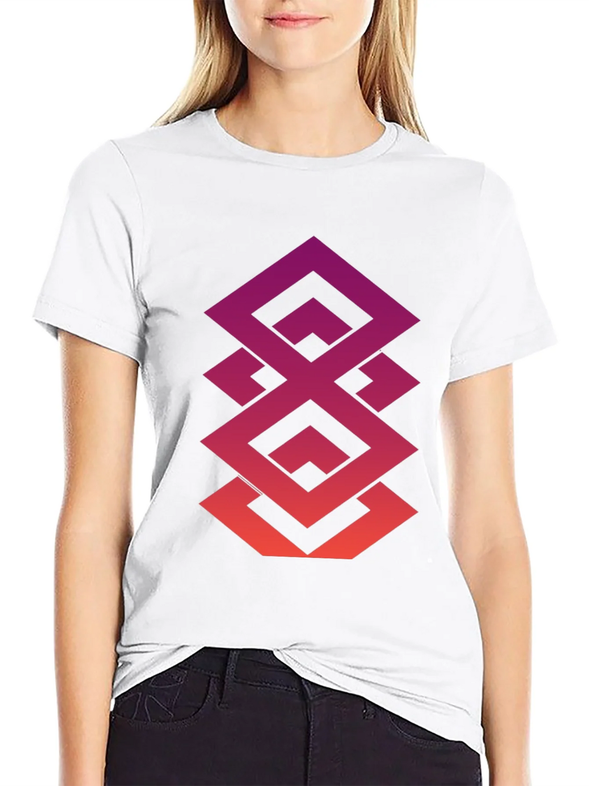 Geometric Gradient Tee - Modern Streetwear product image 8