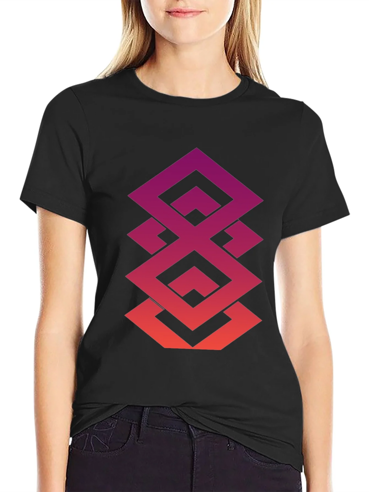 Geometric Gradient Tee - Modern Streetwear product image 2