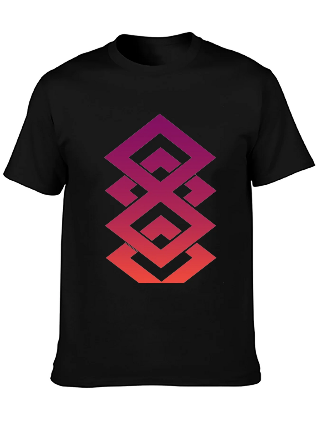 Geometric Gradient Tee - Modern Streetwear product image 3