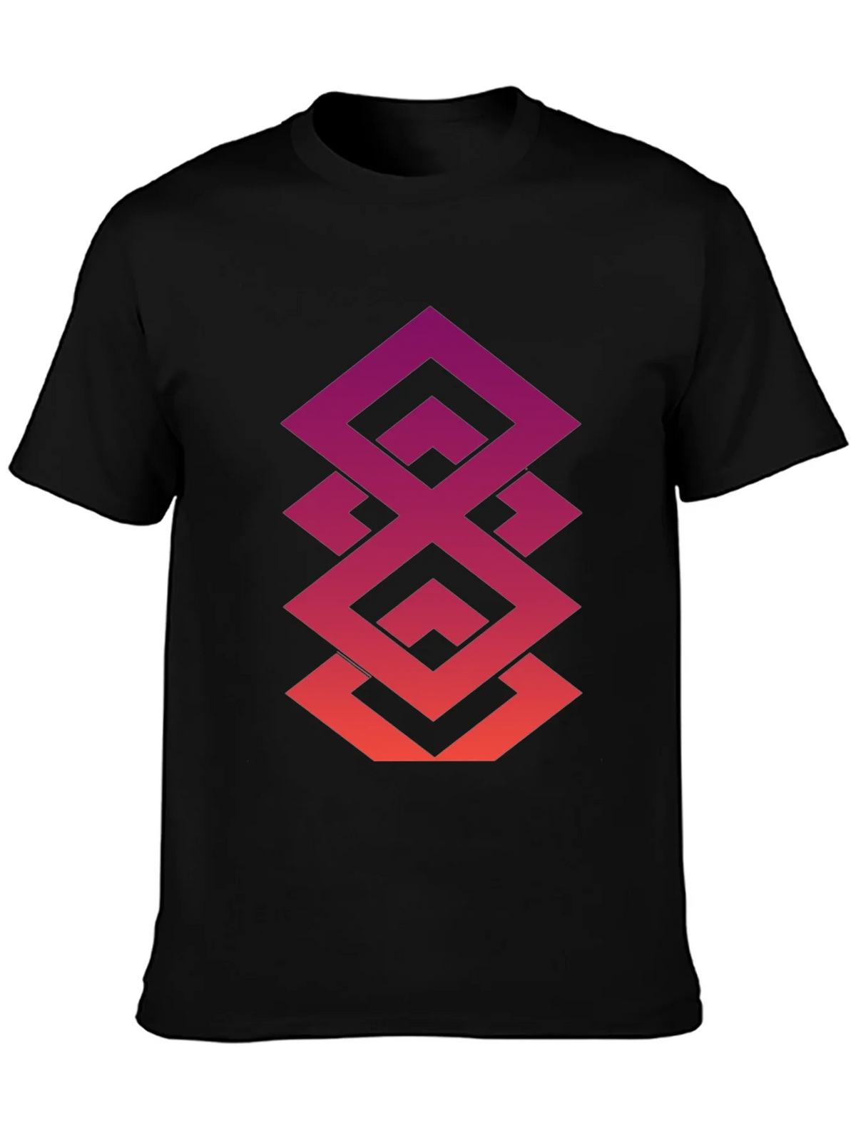 Geometric Gradient Tee - Modern Streetwear product image 3