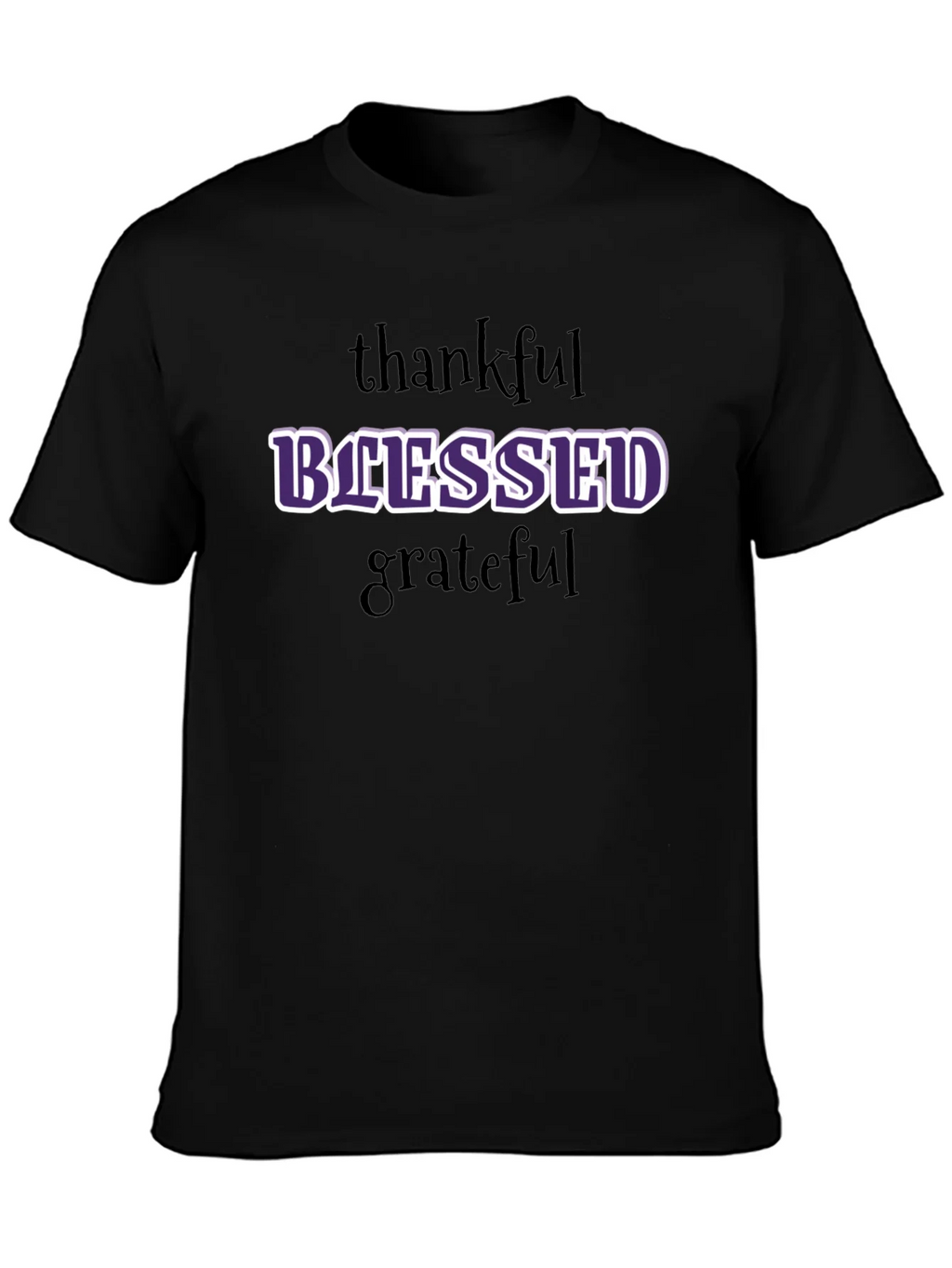 Blessed Graphic T-Shirt - Thankful Grateful Everyday Style product image 3