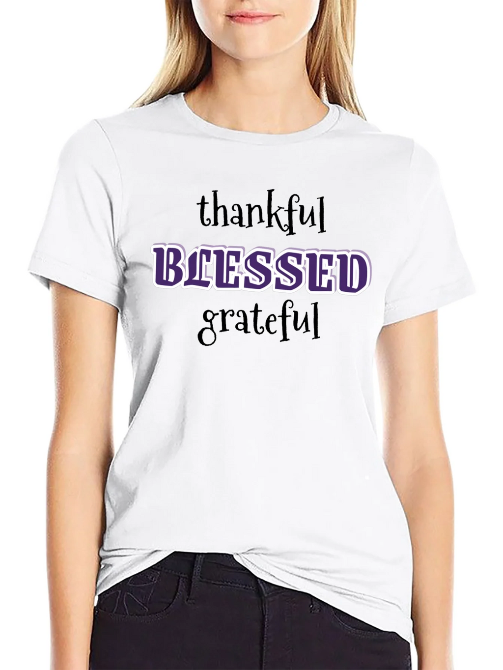 Blessed Graphic T-Shirt - Thankful Grateful Everyday Style product image 8